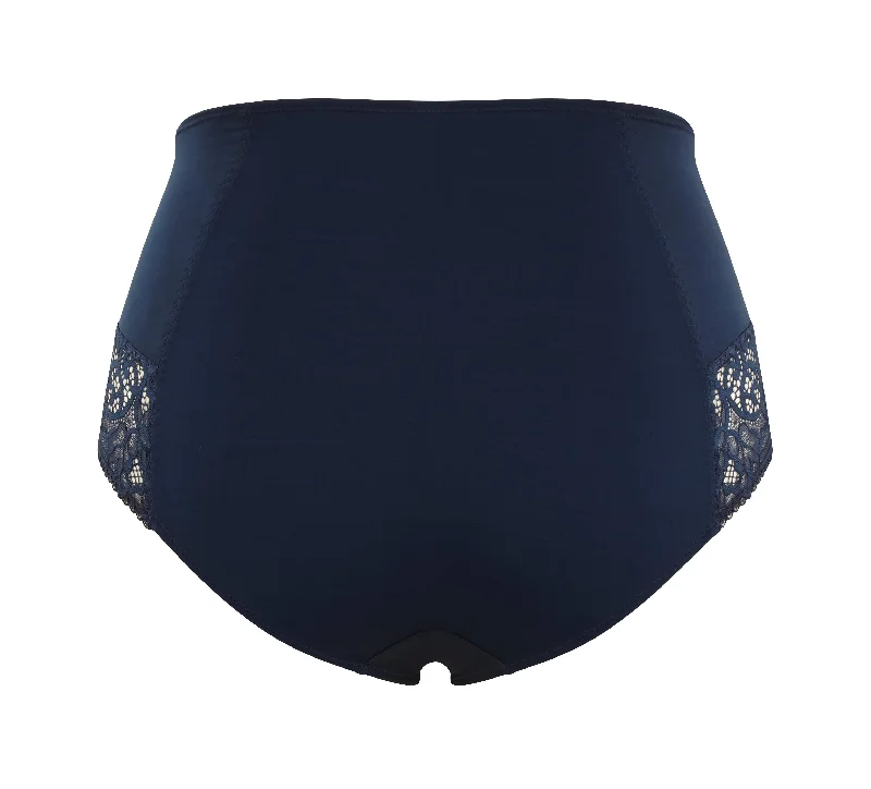 Estel High Waist Brief - Navy