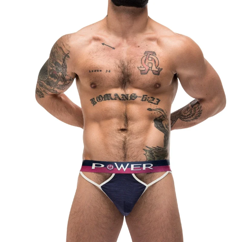 MALE POWER FRENCH TERRY CUTOUT THONG