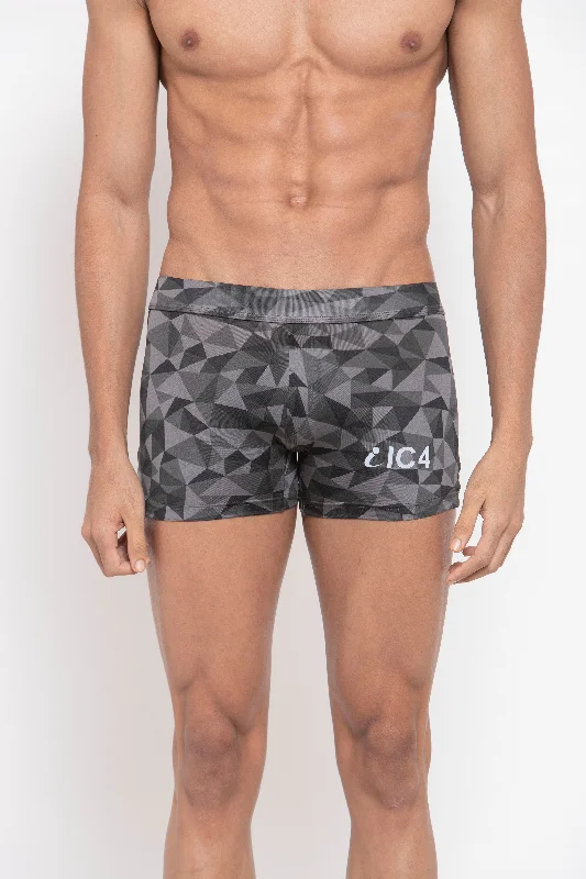 IC4 Men's Printed Polyester Elastane Trunk