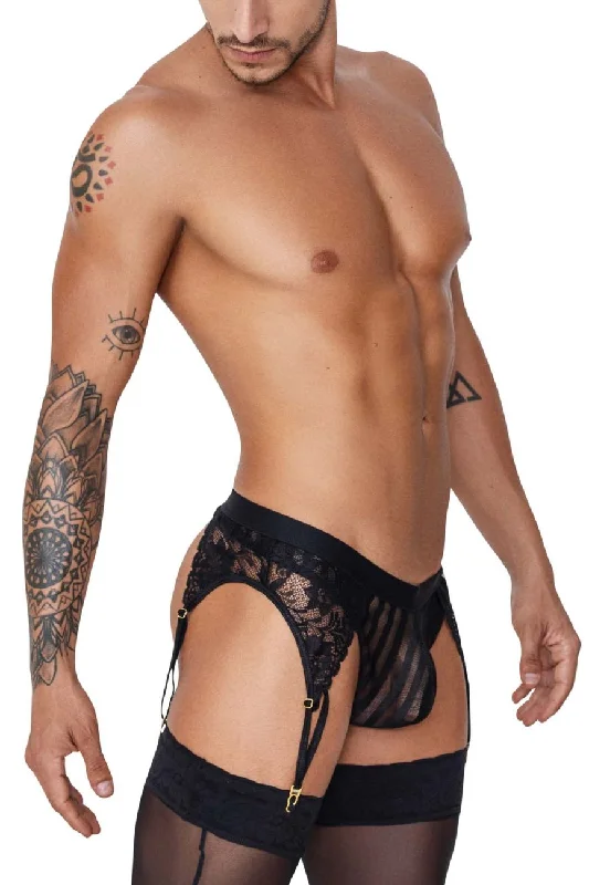 JCSTK - CandyMan 99766 Garter Thongs Black