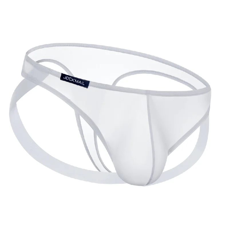 JM260 White Mens Thong/Jockstrap