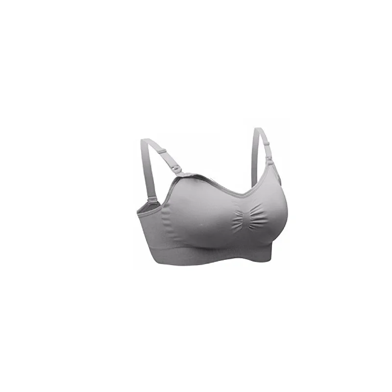 Kirsti Seamless Super Stretch Nursing Bra | Grey