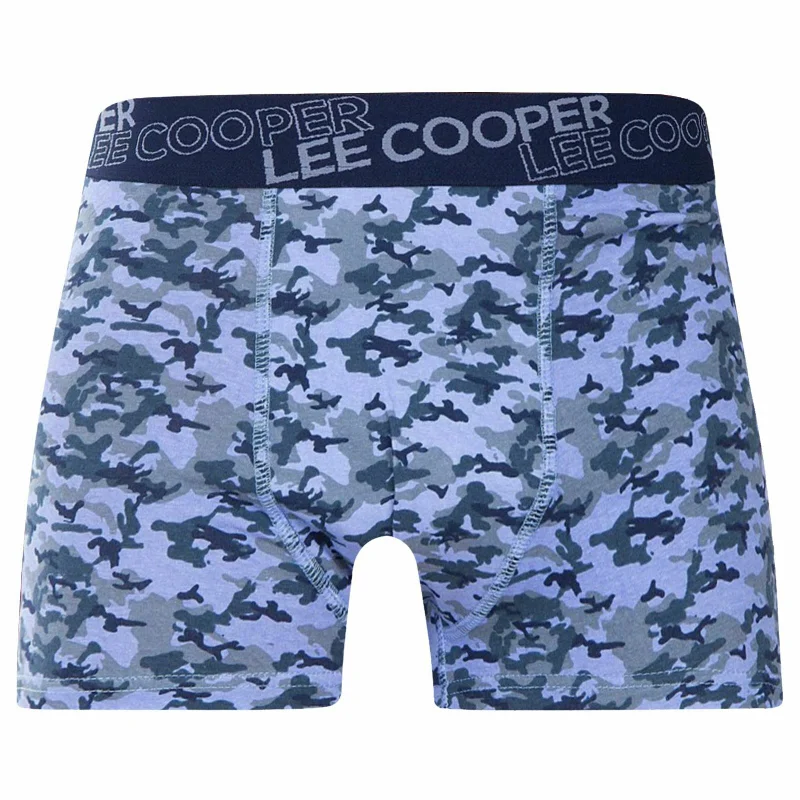 Lee Cooper Men's Low Rise Camouflage Cotton Boxer Trunks Shorts