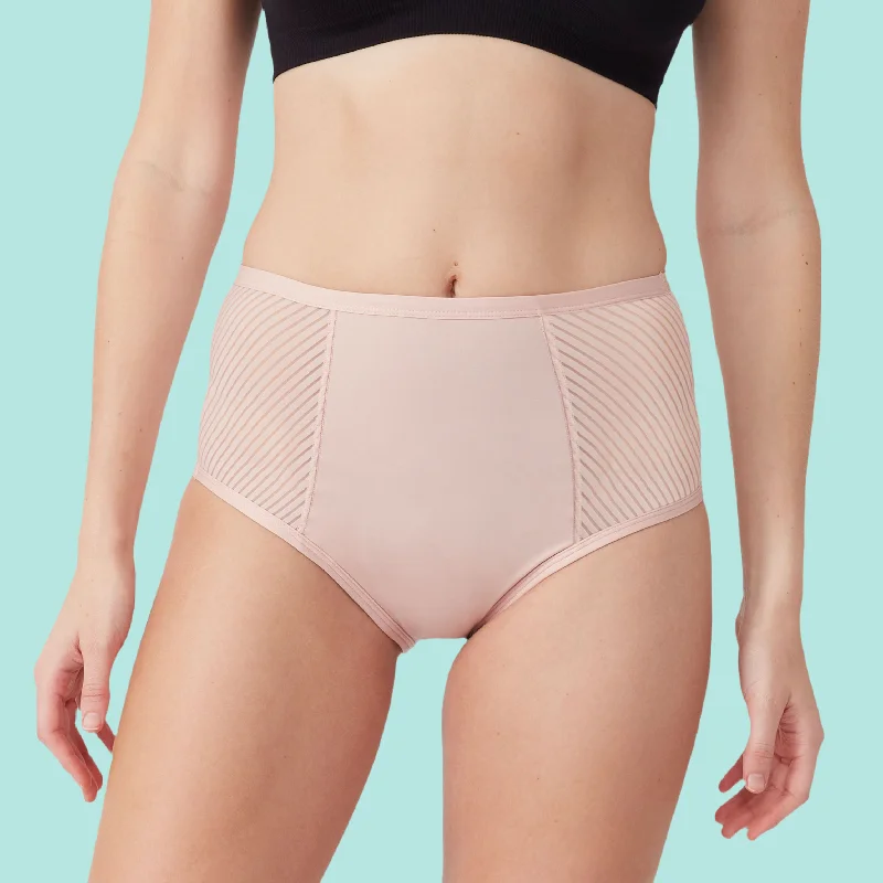 ADULT LUXE PERIOD FULL BRIEF PUTTY PINK