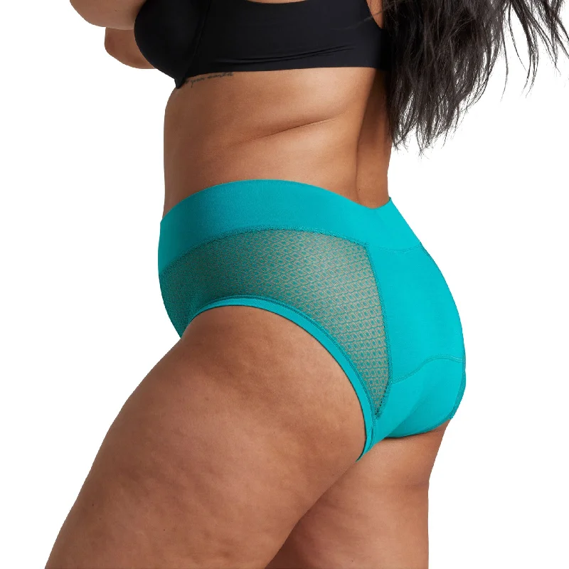 Luxe Full Brief – Emerald Geo Mesh