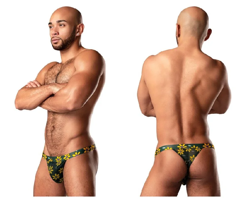 Male Power 433-285 Petal Power Micro Thong  Color Daisy Print