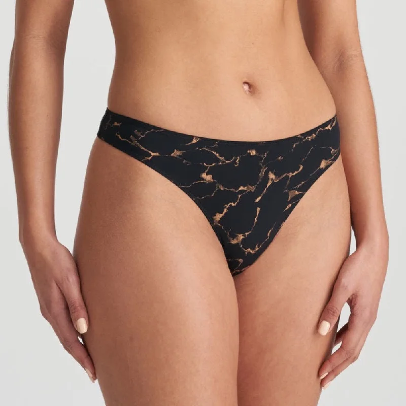 Marie Jo Colin Thong In Black Marble