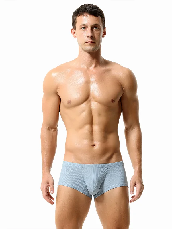 Men's Sexy Short Legs Trunks With Large Pouch