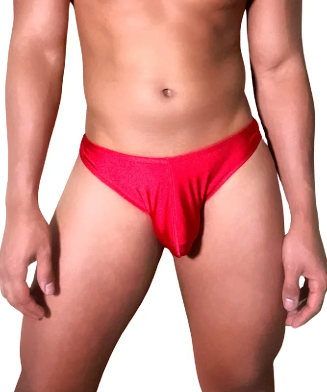 Mesh Thong Red