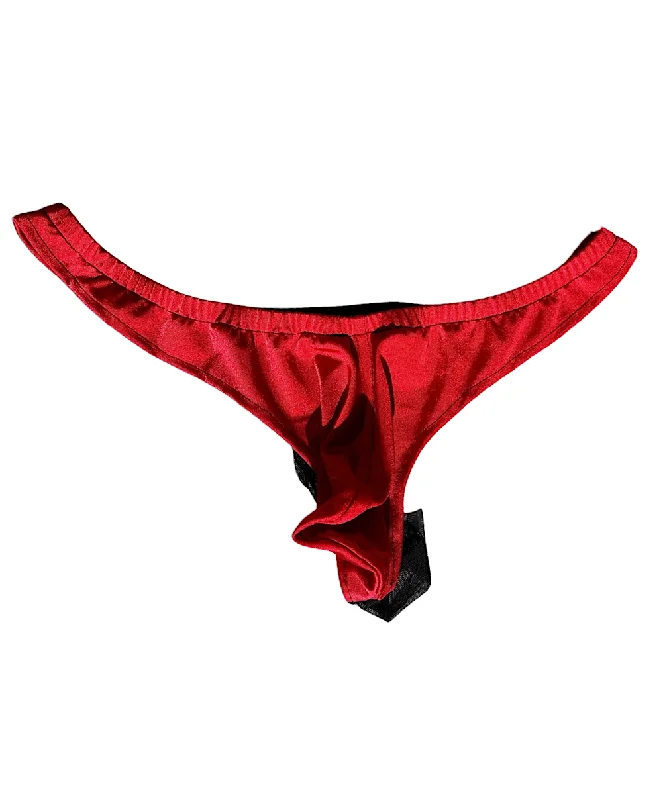 Mesh Thong Red