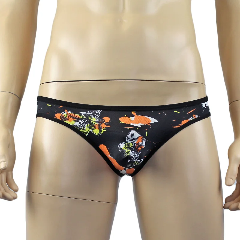 JCSTK - Mens Sexy Silky Poly Black Bee G string Thong