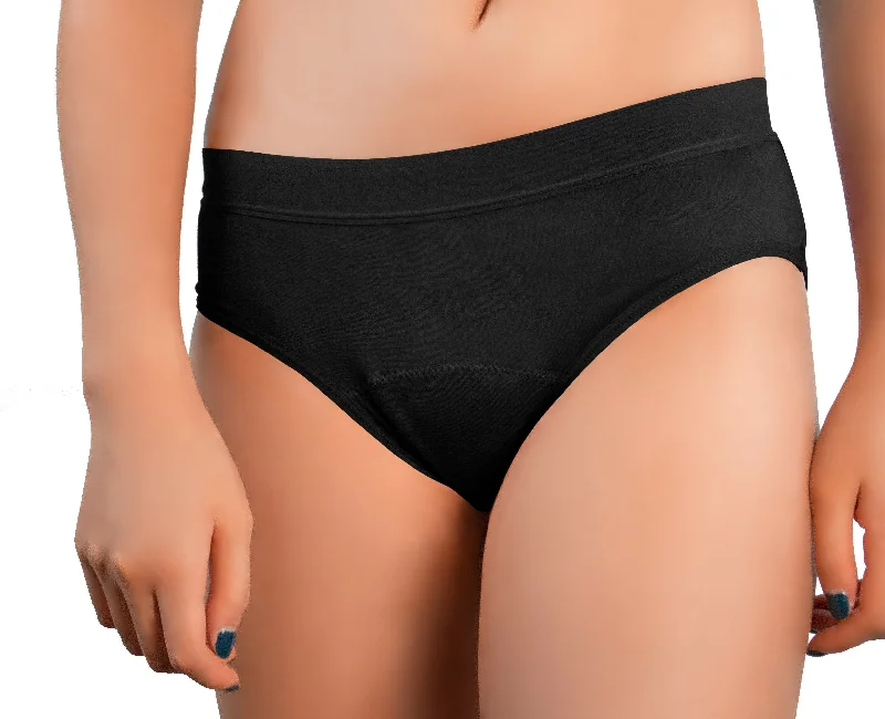 Nickeze Black Bamboo Period Sport Underwear Sizes XS-XL