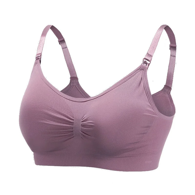 Nursing Bra Wirefree Breastfeeding Underwear Maternity Women Prevent Sagging Pregnancy Clothes Breathable Material Feeding Bras