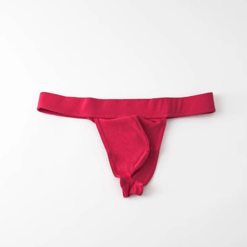 organic cotton thong - pink