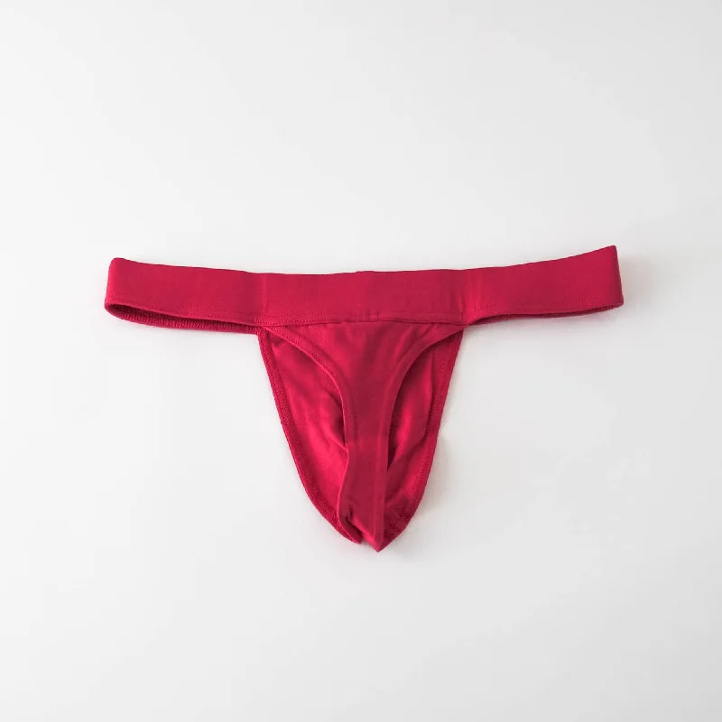 organic cotton thong - pink