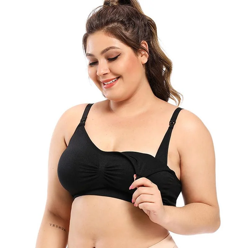 Plus Size Maternity Breastfeeding Seamless Nursing Bra