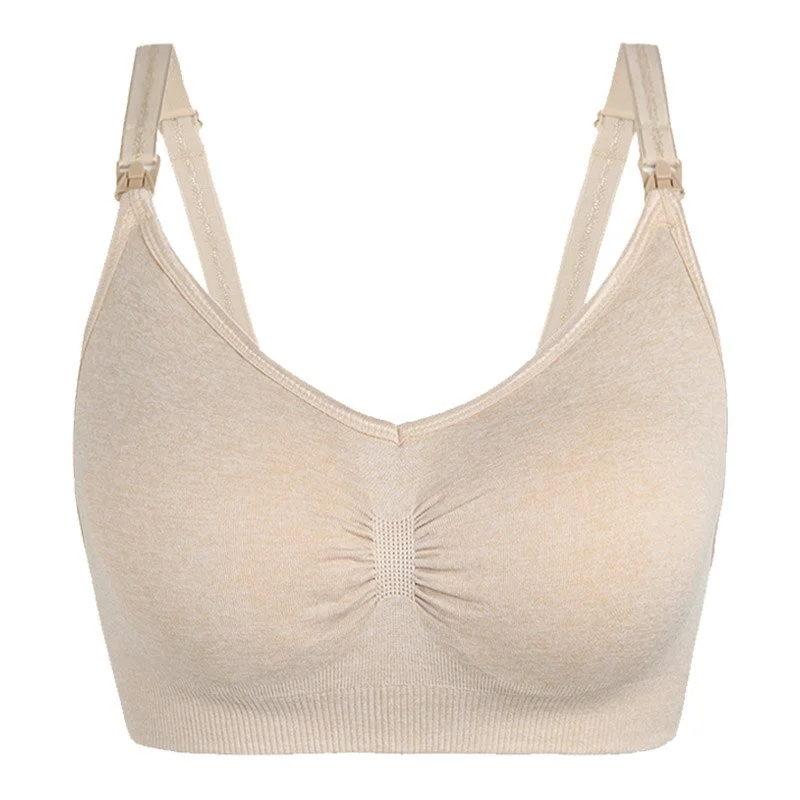 Pregnant Women Breastfeeding Bras Wirefree Maternity Bras Nursing Underwear for Feeding Prevent Sagging Pregnancy Clothes