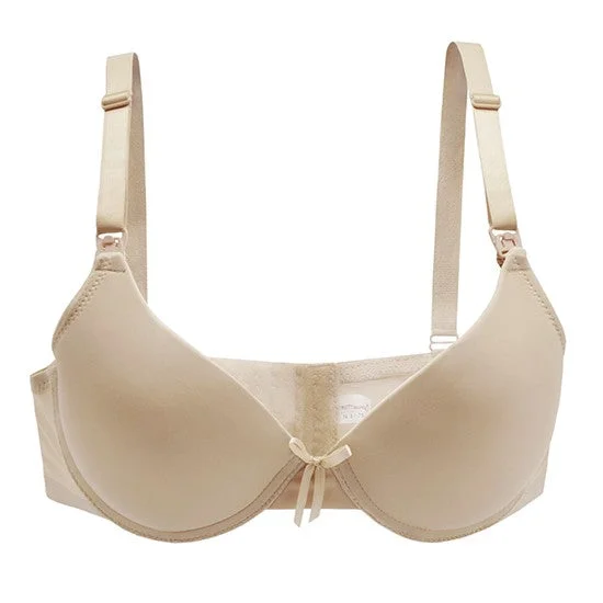 PrettyMums - Elegant Molded Cup Nursing Bra (Removable Underwire)