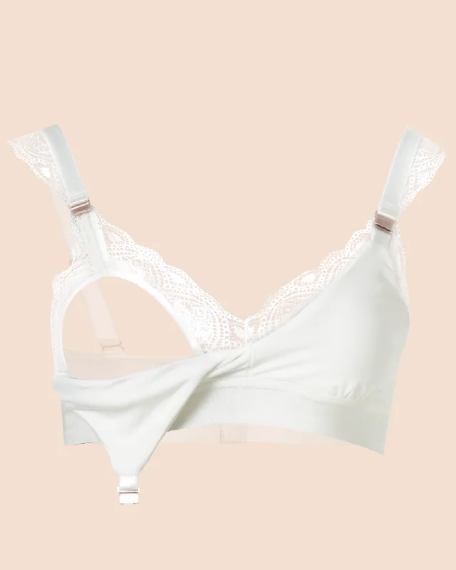 Bralette lactancia - FÁTIMA Marfil