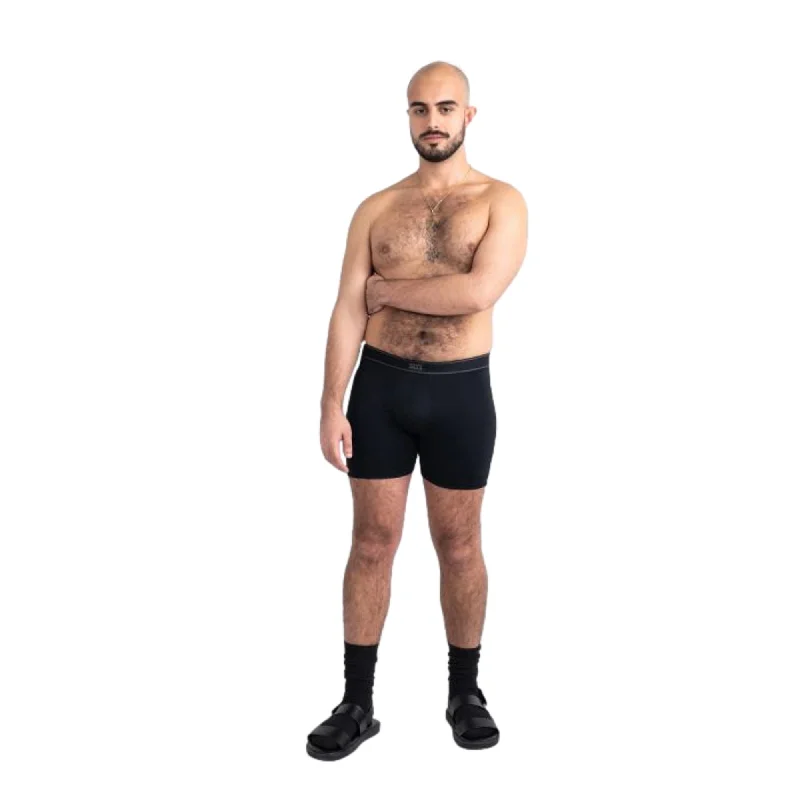 Saxx Daytripper Boxer Brief Fly 2 Pack - Black / Grey Heather