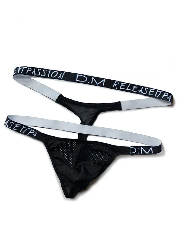 Sexy Mesh Temptation Monogram Thong