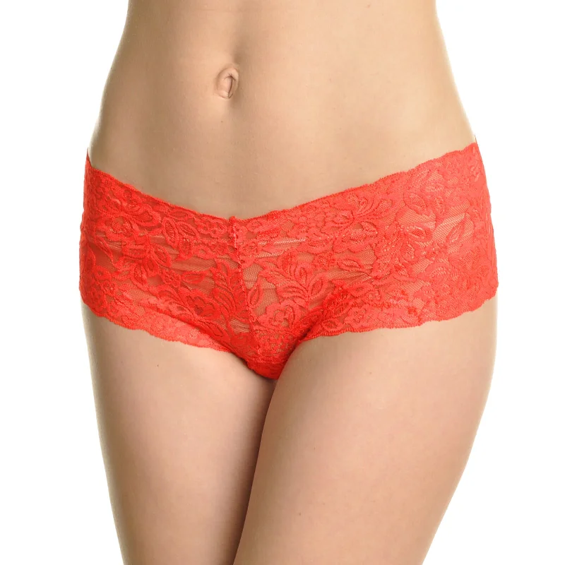 Open-Crotch Cheeky Boxers with Floral Lace Design (2-Pack)