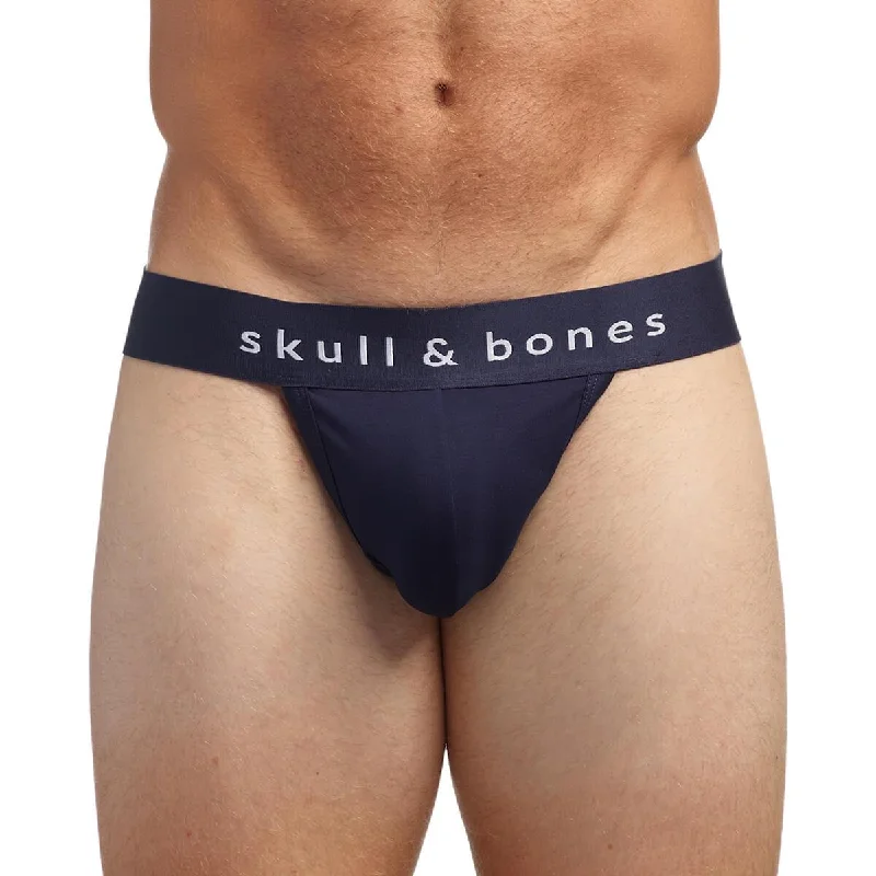 Skull & Bones Just the Bones Thong - Navy