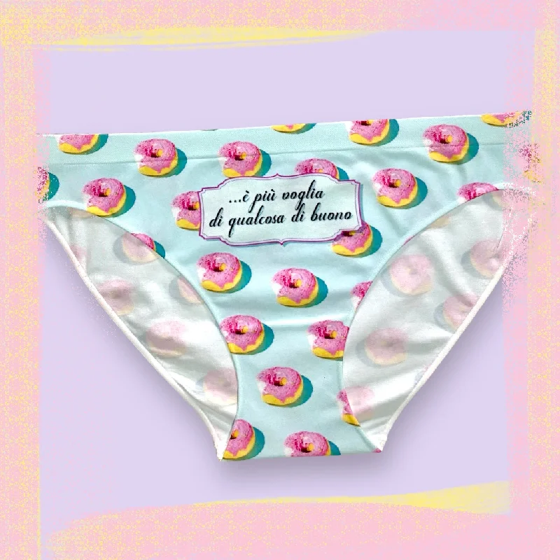 Slip con stampa Donuts