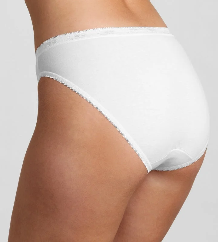 Sloggi Ladies Basic Tai Briefs 4 Pack - White