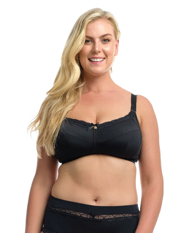 THE ESSENTIAL NURSING BRA: Black