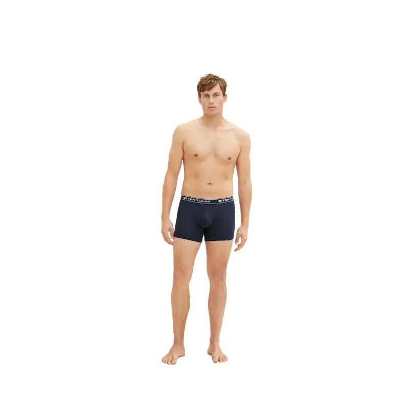 Tom Tailor Long Trunks 3 Pack - Navy / Grey / White