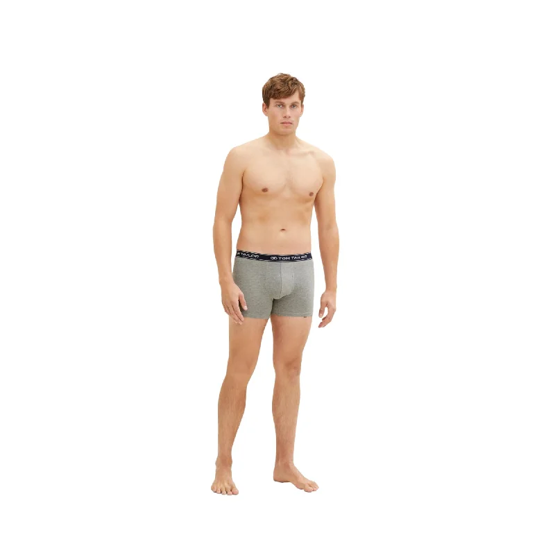 Tom Tailor Long Trunks 3 Pack - Navy / Grey / White