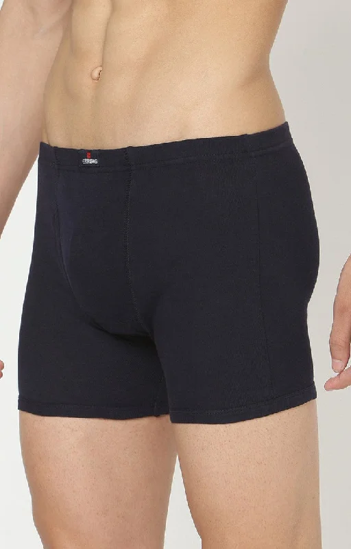 Underjeans by Spykar Men Premium Cotton Blend Navy Trunk - (Pack of 2)