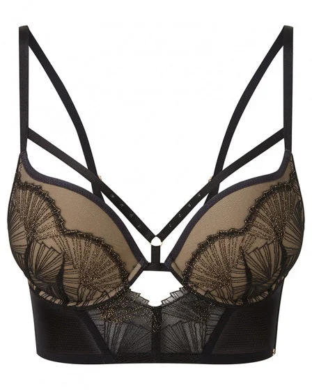 VIP Captivate 19401 Longline Bra / Black