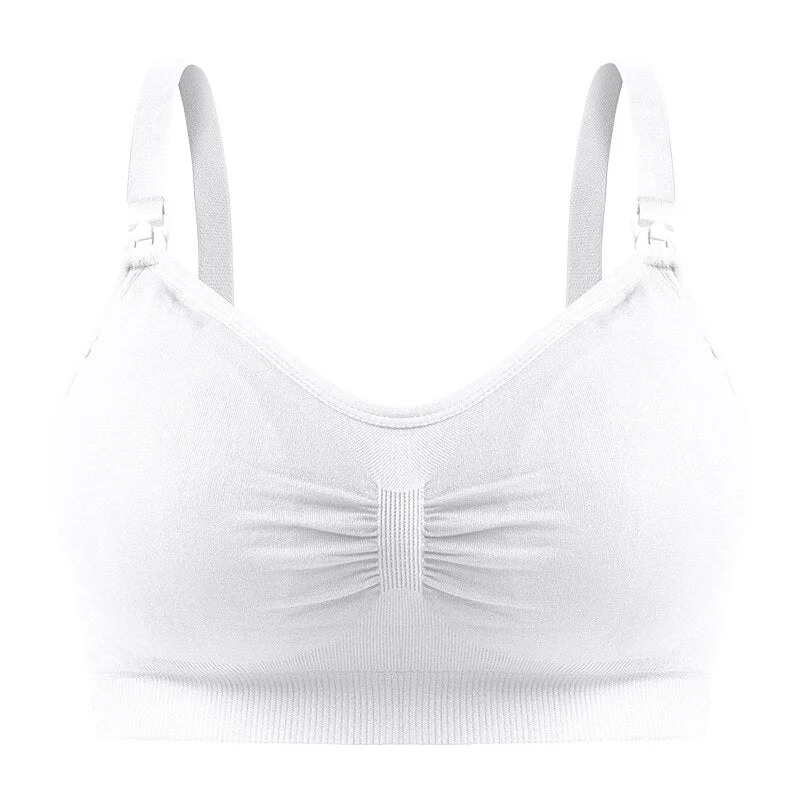 Wireless Maternity Bra Nursing Bra Panties Set Maternity Clothes Prevent Sagging Breastfeeding Women Breathable Nursing Bra