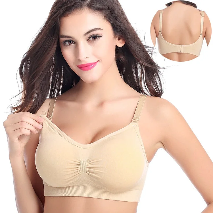 Women Breathable Lactancia Feeding Bras Nursing Bra Without Bones Maternity Bras Pregnancy Clothes