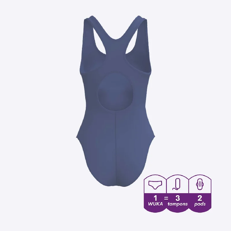 WUKA Period Racerback Swimsuit - Blue