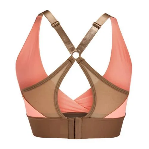 ANAONO PAIGE WRAP FRONT SPORTS BRA ORANGE