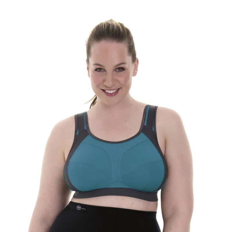 Anita Extreme Control Plus Sports Bra in Peacock/Anthracite