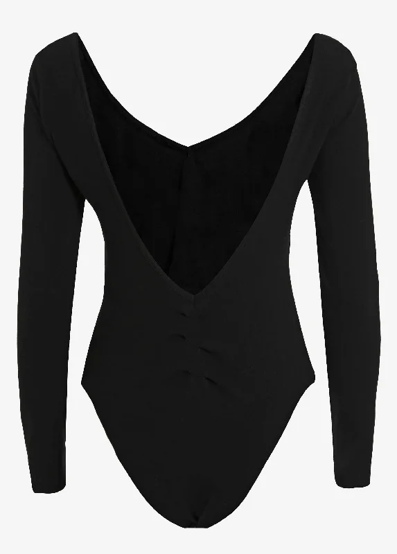 Body negro LONG SLEEVE BODYSUIT