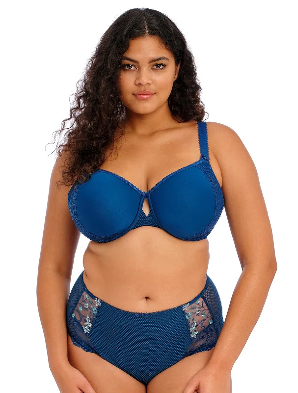 Charley Underwire Bandless Spacer Fabric T-Shirt Bra in Petrol