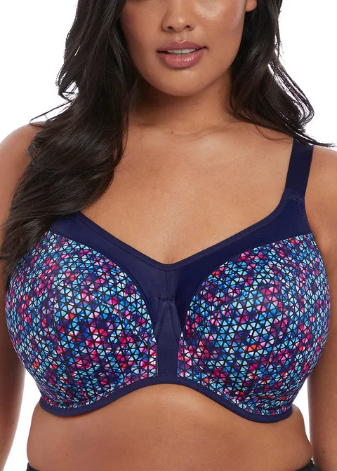 ELOMI Energise Uw Sports Bra EL8042 - Navy Geo