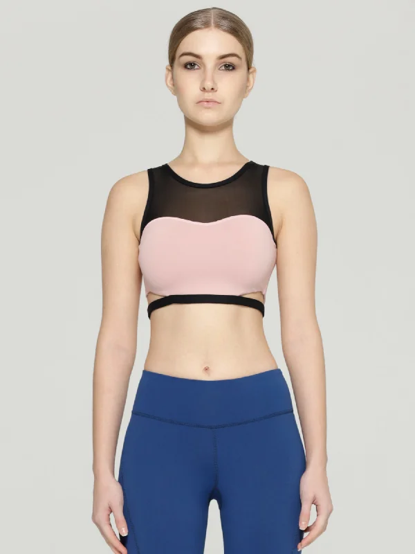 ILLUSION BRA 2.0, BLUSH/BLACK MESH