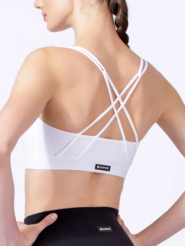 MOMENTUM BRA, WHITE