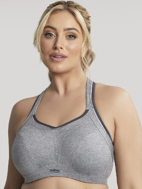 SCULPTRESSE Non Padded Sports Bra 9441 - Charcoal Marl