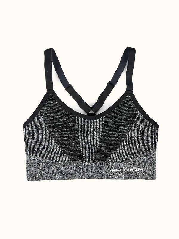 Solid Texture Cami Sports Bra