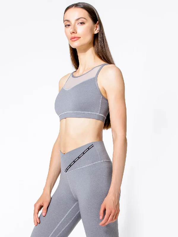 VANTAGE BRA, LIGHT HEATHER GREY