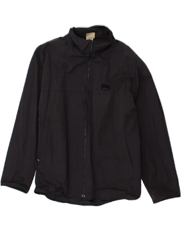 Men's Coats with Ripstop FabricADIDAS Mens Rain Jacket UK 42/44 Large Navy Blue Cotton