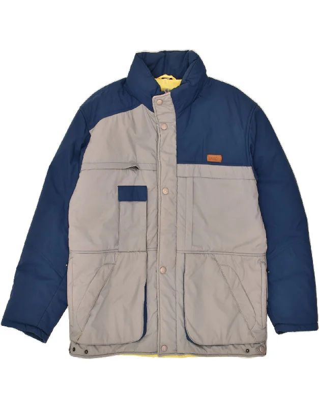 Men's Coats with Down InsulationBAILO Mens Padded Jacket IT 40 Large Grey Colourblock