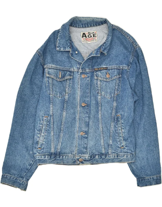 Men's Coats Made in the USACARRERA Mens Denim Jacket XL Blue Cotton